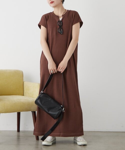 CIAOPANIC TYPY(チャオパニックティピー)の「【低身長・高身長対応/サイズ展開あり【WEB限定】サーマルスキッパーワンピース(ワンピース・レディース・ブラウン/レッド/ブラック/グレー系その他/アイボリー・SMALL/MEDIUM/LARGE)」の10枚目の写真