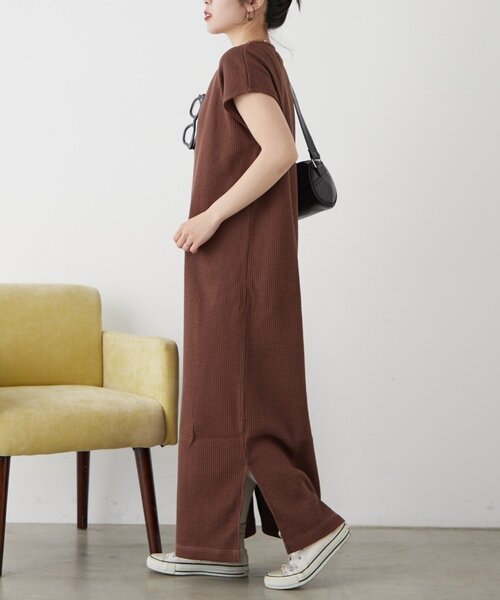 CIAOPANIC TYPY(チャオパニックティピー)の「【低身長・高身長対応/サイズ展開あり【WEB限定】サーマルスキッパーワンピース(ワンピース・レディース・ブラウン/レッド/ブラック/グレー系その他/アイボリー・SMALL/MEDIUM/LARGE)」の15枚目の写真