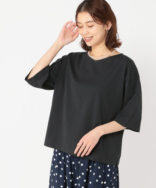 maaa1208出品 DouDou tシャツ 「WEB限定」ドロストミックスロゴTEE レディース