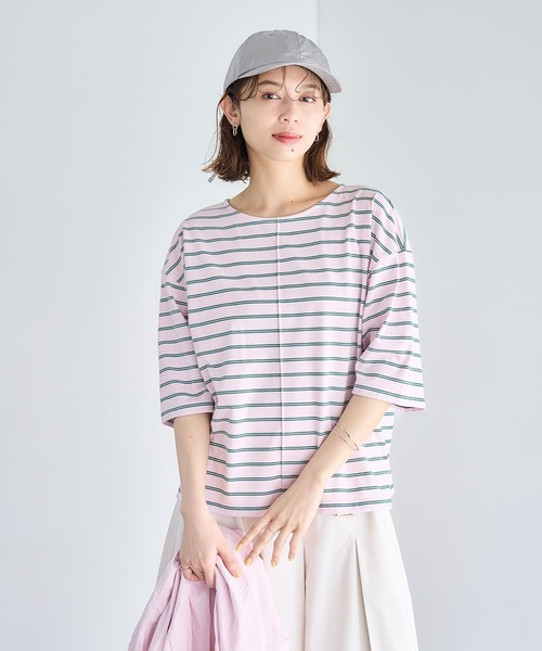 studio CLIP(スタディオクリップ)の「USAコットンダブルフロントベーシックTシャツ(Tシャツ/カットソー・レディース・その他1/その他3/その他2/オフホワイト/ブルー/その他4/ブラック・LARGE/MEDIUM)」の19枚目の写真