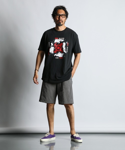 The DUFFER of ST.GEORGE(ザダファーオブセントジョージ)の「PIGMENT DYE SEERSUCKER CAMP SHORTS:顔料プリント加工 シアサッカー キャンプショーツ(その他パンツ・メンズ・グレー/カーキ/ネイビー・MEDIUM/LARGE/X-LARGE)」の5枚目の写真