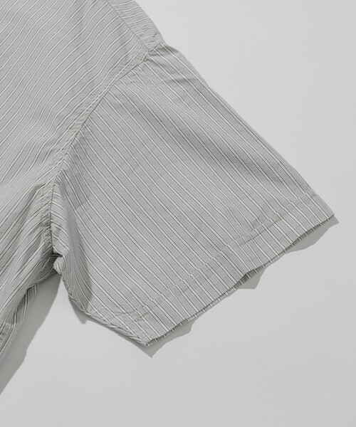 HINSON（ヒンソン）の「HINSON/ヒンソン フルジップカーディガン ショートスリーブシャツ/ブロード（シャツ/ブラウス・メンズ・ホワイト/ブラック/グレー系その他/サックスブルー/ブルー系その他・MEDIUM/LARGE）」の9枚目の写真