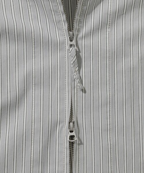 HINSON（ヒンソン）の「HINSON/ヒンソン フルジップカーディガン ショートスリーブシャツ/ブロード（シャツ/ブラウス・メンズ・ホワイト/ブラック/グレー系その他/サックスブルー/ブルー系その他・MEDIUM/LARGE）」の13枚目の写真