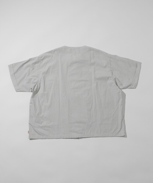 HINSON（ヒンソン）の「HINSON/ヒンソン フルジップカーディガン ショートスリーブシャツ/ブロード（シャツ/ブラウス・メンズ・ホワイト/ブラック/グレー系その他/サックスブルー/ブルー系その他・MEDIUM/LARGE）」の14枚目の写真