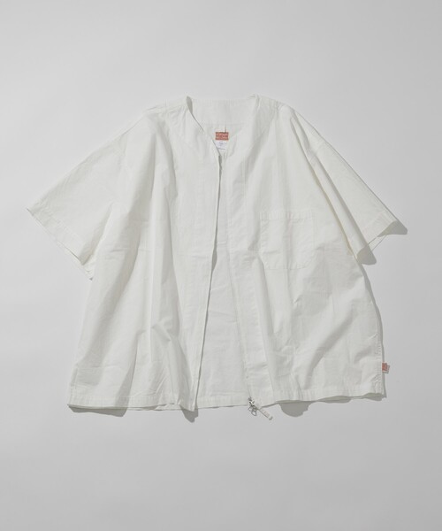 HINSON（ヒンソン）の「HINSON/ヒンソン フルジップカーディガン ショートスリーブシャツ/ブロード（シャツ/ブラウス・メンズ・ホワイト/ブラック/グレー系その他/サックスブルー/ブルー系その他・MEDIUM/LARGE）」の18枚目の写真