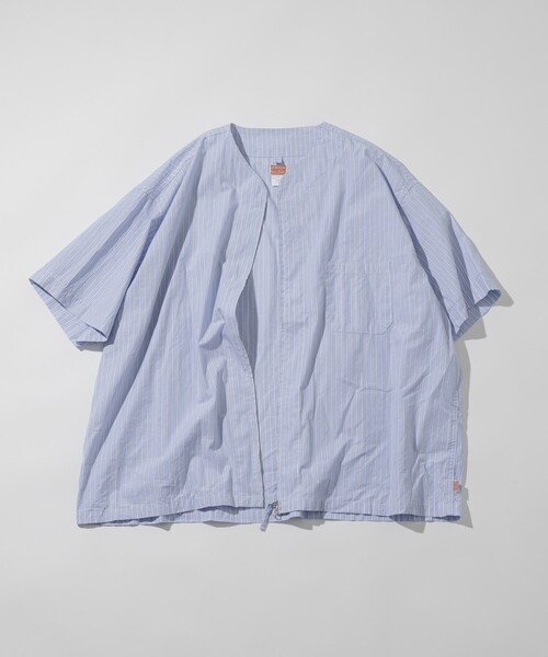 HINSON（ヒンソン）の「HINSON/ヒンソン フルジップカーディガン ショートスリーブシャツ/ブロード（シャツ/ブラウス・メンズ・ホワイト/ブラック/グレー系その他/サックスブルー/ブルー系その他・MEDIUM/LARGE）」の20枚目の写真