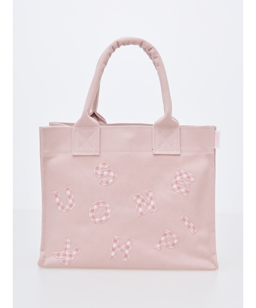 PINK HOUSE(ピンクハウス)の「イニシャルロゴアップリケミニトート(トートバッグ・レディース・ブラック/ブルー/ピンク・フリー)」の3枚目の写真