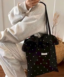 Port（ポート）の「【 Port / ポート 】 フラワー ドット フリル トートバッグ #（トートバッグ）」