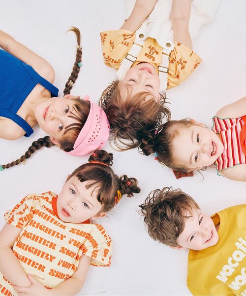 p.premier(ピードットプルミエ)の「イロチ買いしたい総柄メロウタンク(タンクトップ・キッズ・ブラック/ブルー/オレンジ/ブラウン/ピンク/レッド・80/90/100/110/120/130/140)」の15枚目の写真