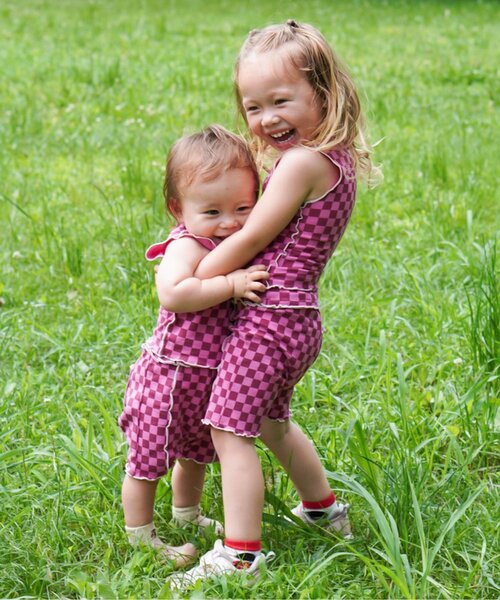 p.premier(ピードットプルミエ)の「イロチ買いしたい総柄メロウタンク(タンクトップ・キッズ・ブラック/ブルー/オレンジ/ブラウン/ピンク/レッド・80/90/100/110/120/130/140)」の21枚目の写真