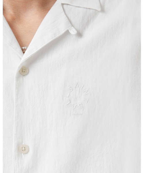 ALLSAINTS(オールセインツ)の「HAVEN SHORT SLEEVE SHIRT | HAVEN 半袖 シャツ(シャツ/ブラウス・メンズ・ホワイト・M/L/XL/XS/S)」の4枚目の写真