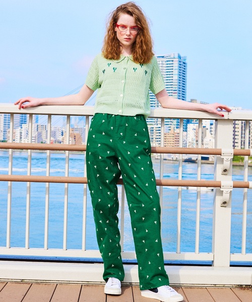 LOB(ロブ)の「ロブスター総柄パンツ(その他パンツ・レディース・ホワイト/ネイビー/グリーン・S/M)」の16枚目の写真