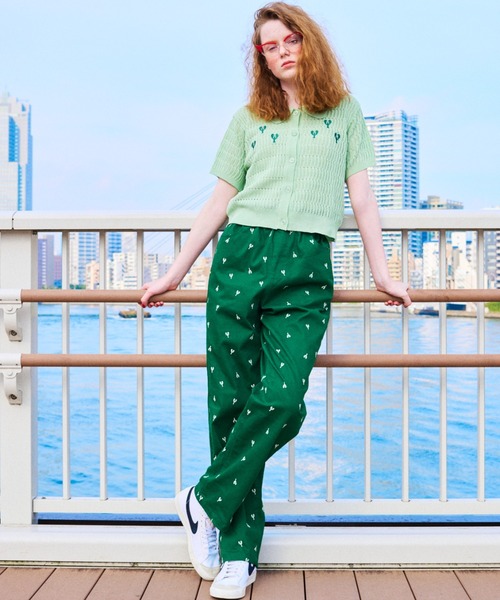 LOB(ロブ)の「ロブスター総柄パンツ(その他パンツ・レディース・ホワイト/ネイビー/グリーン・S/M)」の19枚目の写真