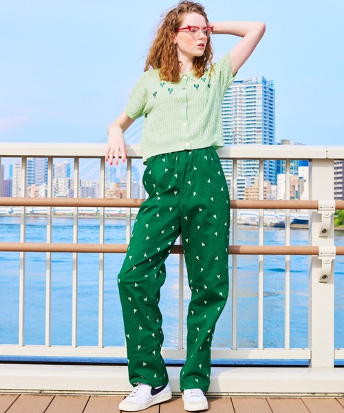 LOB(ロブ)の「ロブスター総柄パンツ(その他パンツ・レディース・ホワイト/ネイビー/グリーン・S/M)」の18枚目の写真
