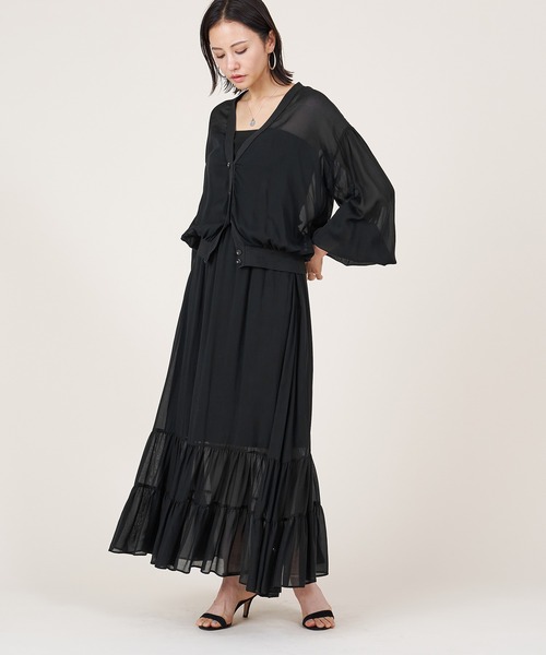 marmors(マルモア)の「【marmors】gather skirt(スカート・レディース・モカ/ブラック・36)」の19枚目の写真