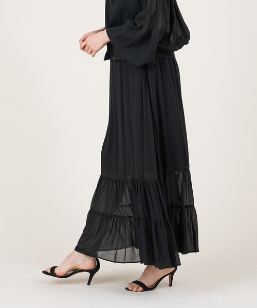 marmors(マルモア)の「【marmors】gather skirt(スカート・レディース・モカ/ブラック・36)」の22枚目の写真