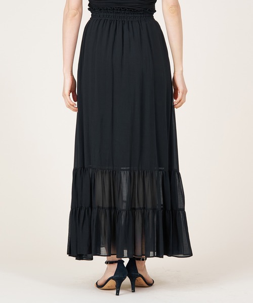 marmors(マルモア)の「【marmors】gather skirt(スカート・レディース・モカ/ブラック・36)」の4枚目の写真
