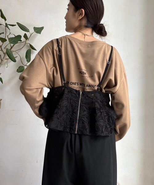 WEB限定】チュールフラワーキャミ（シャツ/ブラウス）｜DouDou