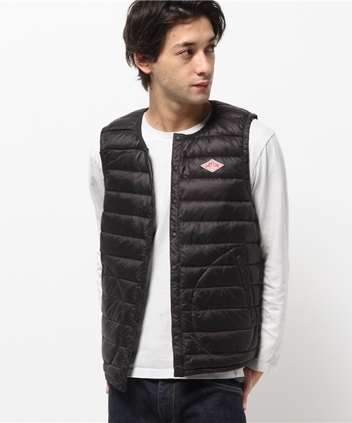 DANTON(ダントン)の「【ダントン】インナーダウンベスト*(ダウンベスト・メンズ・ブラック/ベージュ・MEDIUM/LARGE)」の5枚目の写真