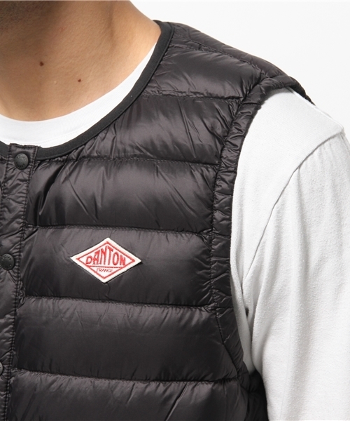 DANTON(ダントン)の「【ダントン】インナーダウンベスト*(ダウンベスト・メンズ・ブラック/ベージュ・MEDIUM/LARGE)」の7枚目の写真