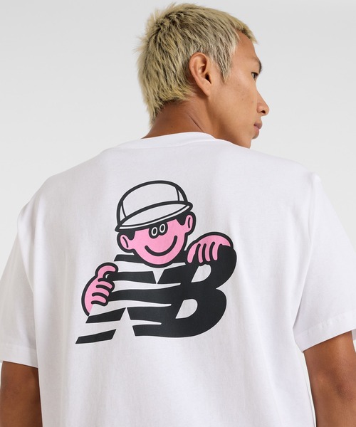 NEW BALANCE（ニューバランス）の「New Balance X Face Oka Character ショートスリーブTシャツ（Tシャツ/カットソー・メンズ・ヘザーグレー/ホワイト・XX-LARGE/X-LARGE/LARGE/MEDIUM/SMALL）」の5枚目の写真