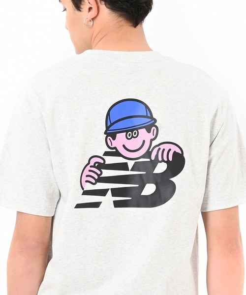 NEW BALANCE（ニューバランス）の「New Balance X Face Oka Character ショートスリーブTシャツ（Tシャツ/カットソー・メンズ・ヘザーグレー/ホワイト・XX-LARGE/X-LARGE/LARGE/MEDIUM/SMALL）」の11枚目の写真