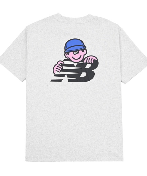NEW BALANCE（ニューバランス）の「New Balance X Face Oka Character ショートスリーブTシャツ（Tシャツ/カットソー・メンズ・ヘザーグレー/ホワイト・XX-LARGE/X-LARGE/LARGE/MEDIUM/SMALL）」の14枚目の写真