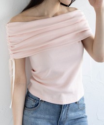 clear | サイドドロストオフショルカットソートップス [着回し力抜群 大人 フェミニン]≪2025SS新作≫(Tシャツ/カットソー)