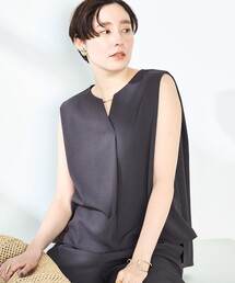 NOLLEY’S Sophi | 《セットアップ対応》ツイルキーネックブラウス(シャツ/ブラウス)