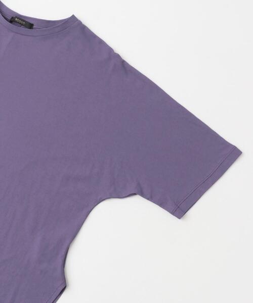 URBAN RESEARCH ROSSO WOMEN(アーバンリサーチ ロッソ)の「接触冷感ハーフスリーブドルマンTシャツ(Tシャツ/カットソー・レディース・パープル/オフホワイト/ブラック/ライトベージュ・FREE)」の15枚目の写真