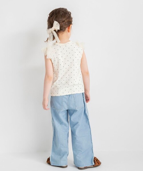 BRANSHES（ブランシェス）の「【接触冷感】ライトデニムパンツ（デニムパンツ・キッズ・サックスブルー/ネイビー・150/130/80/110/90/140/120/100）」の8枚目の写真