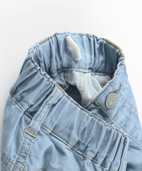 BRANSHES（ブランシェス）の「【接触冷感】ライトデニムパンツ（デニムパンツ・キッズ・サックスブルー/ネイビー・150/130/80/110/90/140/120/100）」の9枚目の写真