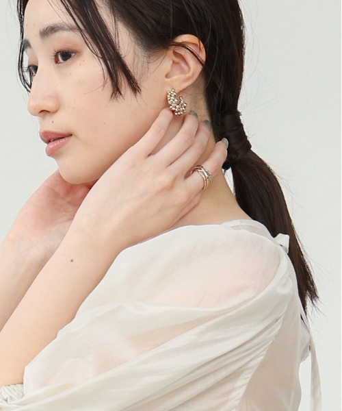 Bab（バブ）の「ランダムボールデザインピアス（ピアス（両耳用）・レディース・シルバー/ゴールド・ONESIZE）」の9枚目の写真