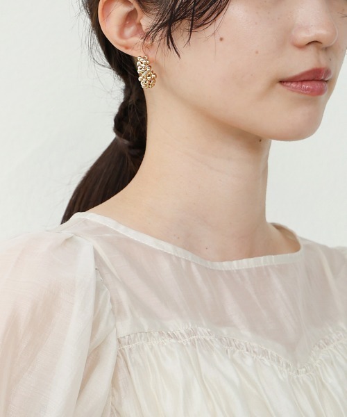Bab（バブ）の「ランダムボールデザインピアス（ピアス（両耳用）・レディース・シルバー/ゴールド・ONESIZE）」の10枚目の写真