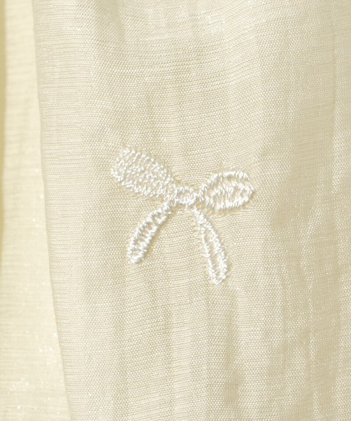 flower（フラワー）の「パーリーリボンブラウス（シャツ/ブラウス・レディース・ベージュ/ミント/アイボリー・FREE）」の8枚目の写真