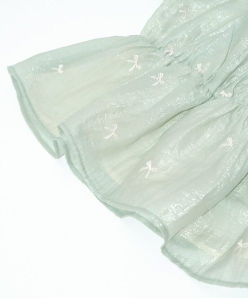 flower（フラワー）の「パーリーリボンブラウス（シャツ/ブラウス・レディース・ベージュ/ミント/アイボリー・FREE）」の13枚目の写真