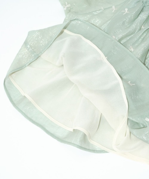 flower（フラワー）の「パーリーリボンブラウス（シャツ/ブラウス・レディース・ベージュ/ミント/アイボリー・FREE）」の14枚目の写真