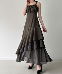 JUNOAH（ジュノア）の「イレへムティアードキャミワンピース（ワンピース）」