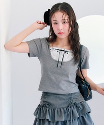 OLIVE des OLIVE | フードドッキングトップス(Tシャツ/カットソー)