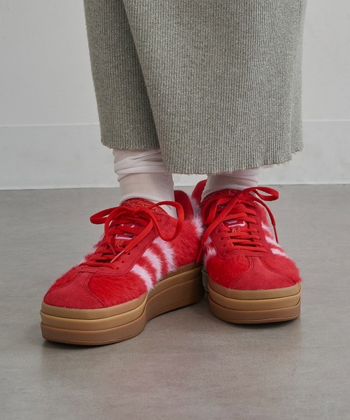 adidas Originals(アディダスオリジナルス)の「【adidas】GAZELLE BOLD W(スニーカー・レディース・ホワイト/レッド/ブラック・23cm/23.5cm/24cm/24.5cm)」の6枚目の写真