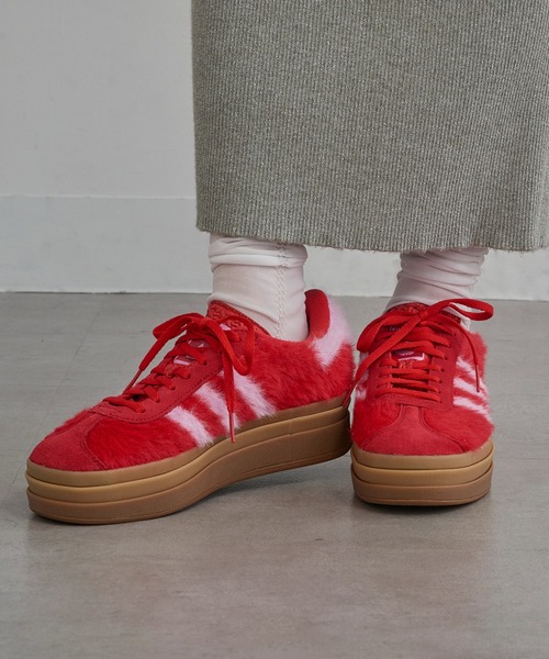 adidas Originals(アディダスオリジナルス)の「【adidas】GAZELLE BOLD W(スニーカー・レディース・ホワイト/レッド/ブラック・23cm/23.5cm/24cm/24.5cm)」の7枚目の写真