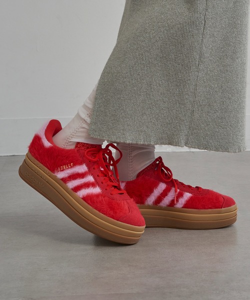 adidas Originals(アディダスオリジナルス)の「【adidas】GAZELLE BOLD W(スニーカー・レディース・ホワイト/レッド/ブラック・23cm/23.5cm/24cm/24.5cm)」の9枚目の写真