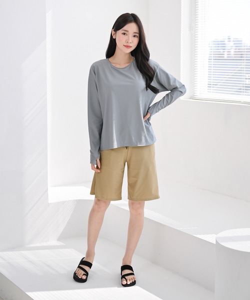 ハーフパンツ 水着 レディース 体型カバー（ラッシュガード