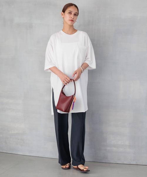 HEREIAM(ヘレイアム)の「【HEREIAM】ワンハンドルマイクロBAG(ハンドバッグ・レディース・ブラック/バーガンディー/ダークブラウン・FREE)」の10枚目の写真