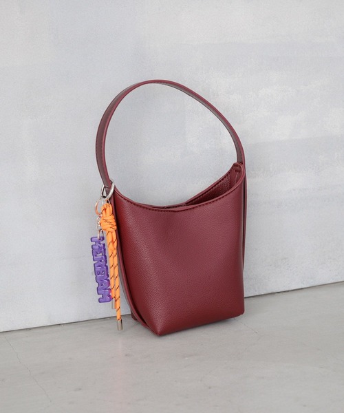 HEREIAM(ヘレイアム)の「【HEREIAM】ワンハンドルマイクロBAG(ハンドバッグ・レディース・ブラック/バーガンディー/ダークブラウン・FREE)」の16枚目の写真