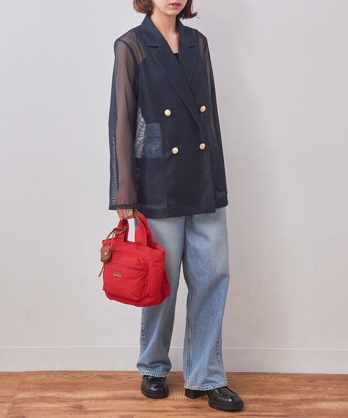 toleur（トーラ）の「【toleur】リンクルナイロンCトート 11993（トートバッグ・レディース・ブラック/レッド/オリーブ/ブラウン・FREE）」の11枚目の写真