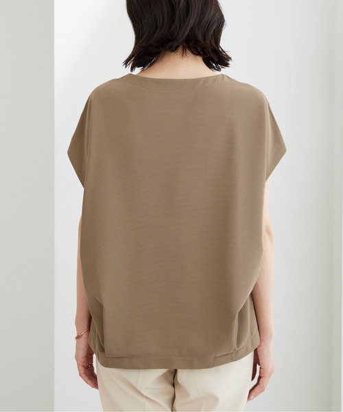 BELLUNA PLUS(ベルーナ)の「ミニワッフル素材裾タックプルオーバー(Tシャツ/カットソー・レディース・ターコイズブルー/アイボリー/モカ・MEDIUM/LARGE/X-LARGE)」の16枚目の写真
