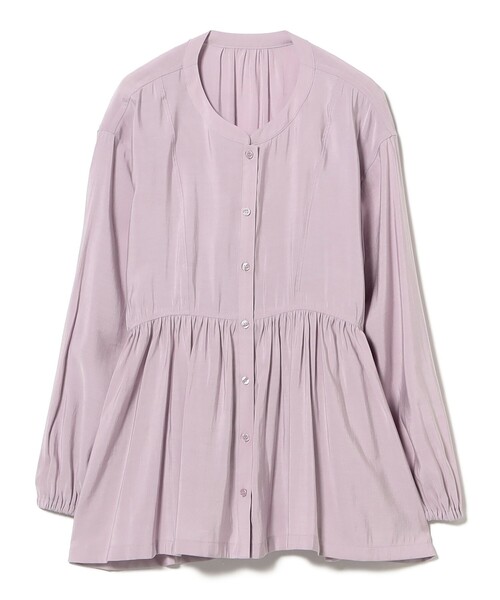 B:MING by BEAMS（ビーミングバイビームス）の「【洗える】ウエスト ギャザー ブラウス（S～M）（シャツ/ブラウス・レディース・オフホワイト/ネイビー/パープル系その他5・SMALL/MEDIUM）」の3枚目の写真