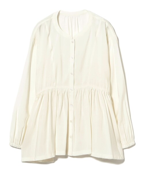 B:MING by BEAMS（ビーミングバイビームス）の「【洗える】ウエスト ギャザー ブラウス（S～M）（シャツ/ブラウス・レディース・オフホワイト/ネイビー/パープル系その他5・SMALL/MEDIUM）」の19枚目の写真