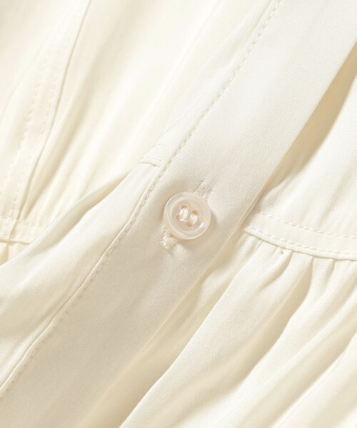 B:MING by BEAMS（ビーミングバイビームス）の「【洗える】ウエスト ギャザー ブラウス（S～M）（シャツ/ブラウス・レディース・オフホワイト/ネイビー/パープル系その他5・SMALL/MEDIUM）」の21枚目の写真